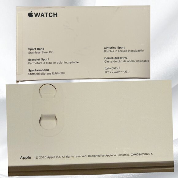 Apple Watch Pink Sand Sport Band 42/44/45mm Excellent Condition Authentic - Picture 13 of 14